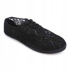 Sneakers sneakers Lace Z026 Sort 1