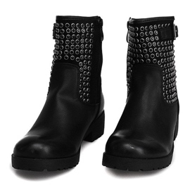 Motoriserede støvler med studs 1639 sort 1
