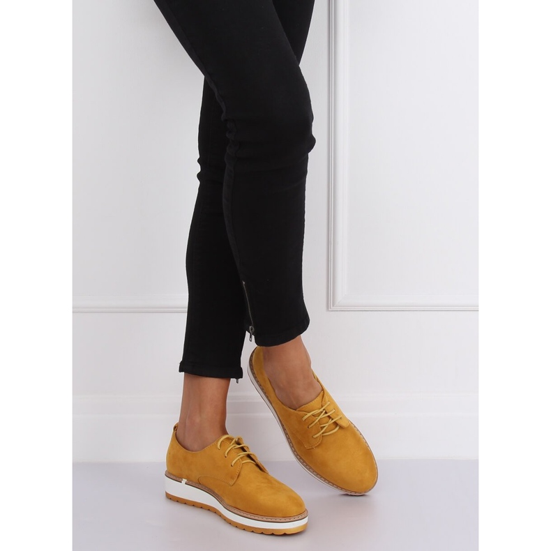 Gule Loafers til kvinder C-7225 Gul 1