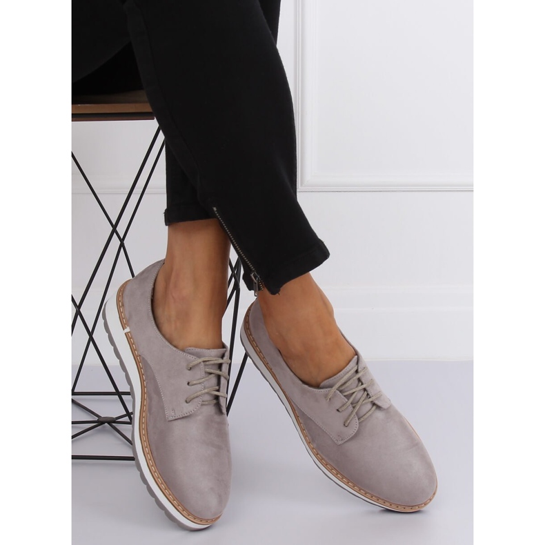 Grå Dame grå loafers C-7225 Grå 2