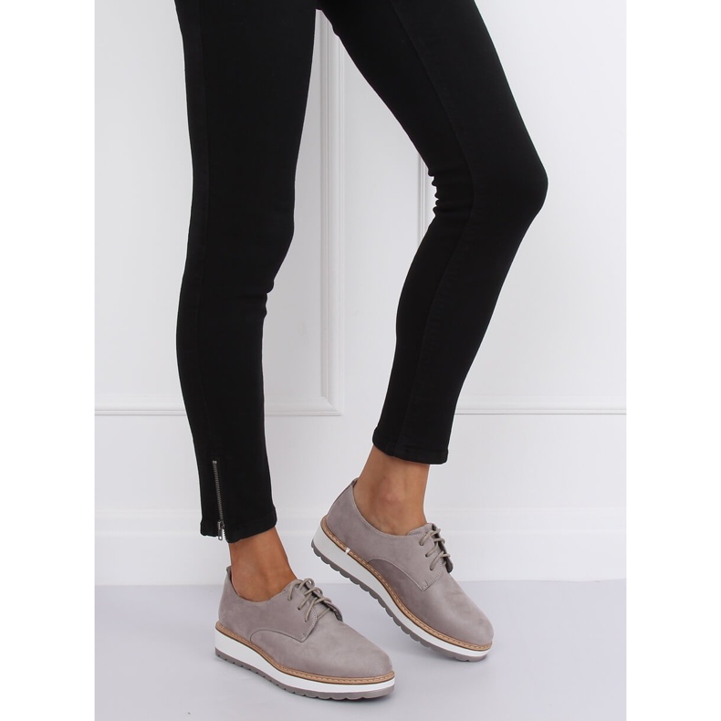 Grå Dame grå loafers C-7225 Grå 1