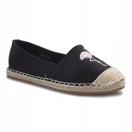 Sort flammende espadriller 1