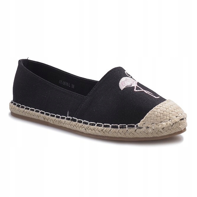 Sort flammende espadriller 1