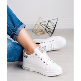 SHELOVET Wedge Sneakers hvid 2