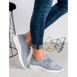 Ideal Shoes Tekstil sportsfodtøj grå 1