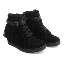 Ruskind Sneakers Boho Fringe 2030 Sort 1