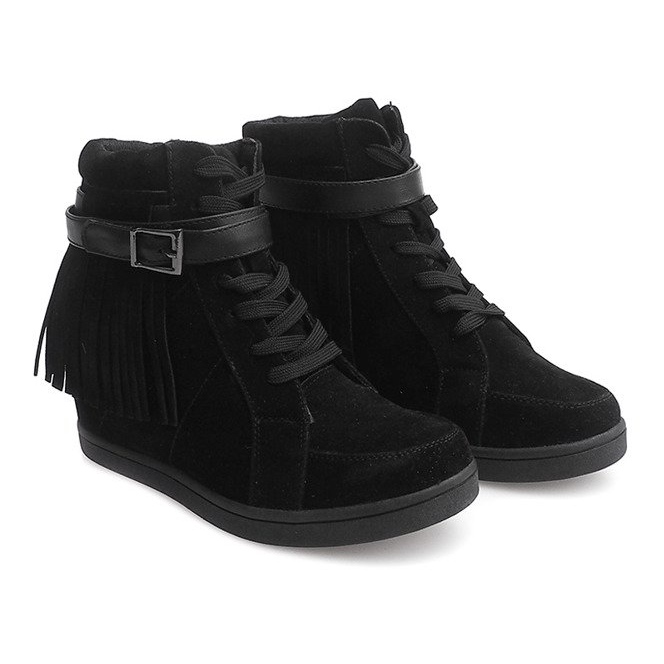 Ruskind Sneakers Boho Fringe 2030 Sort 1