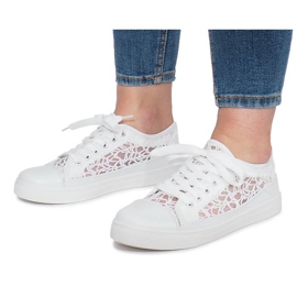 Dolita hvide openwork sneakers 1