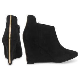 Suede Wedge Pumps TL01-1 Sort 1