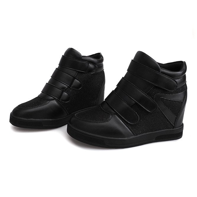 Wedge Sneakers 7776 Sort 1