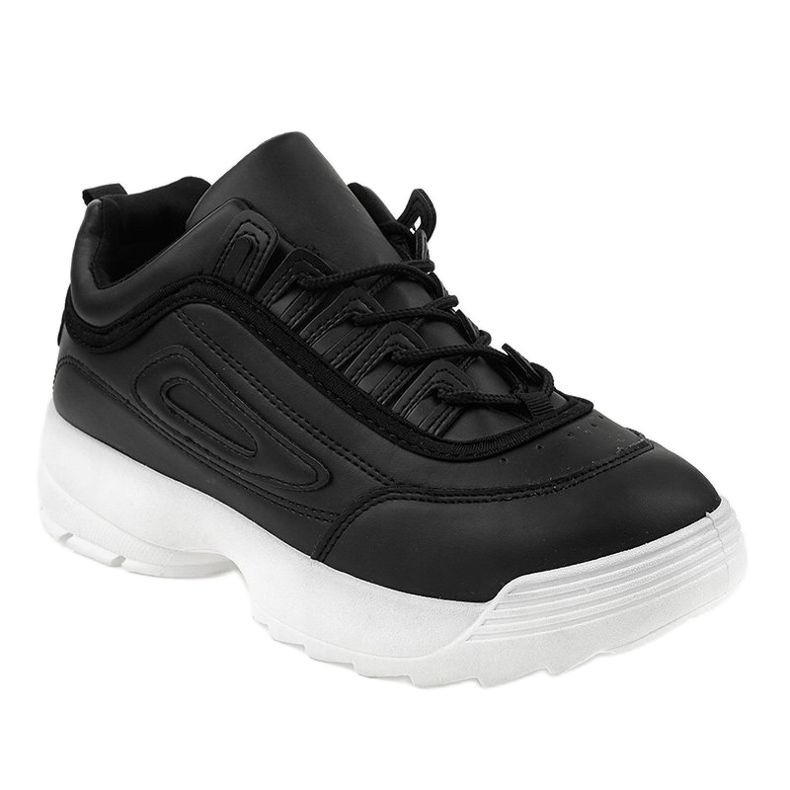 Sorte sportssko sneakers GL808 1