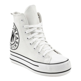 Hvide kile sneakers W09 1