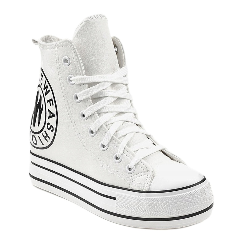Hvide kile sneakers W09 1