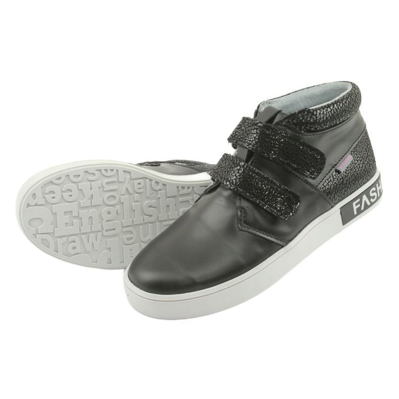 Mazurek Black Leather Børnesko sort 5