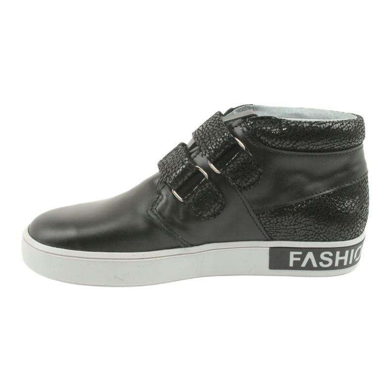 Mazurek Black Leather Børnesko sort 2