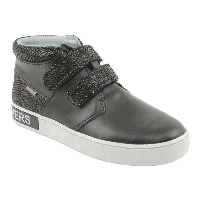 Mazurek Black Leather Børnesko sort 1