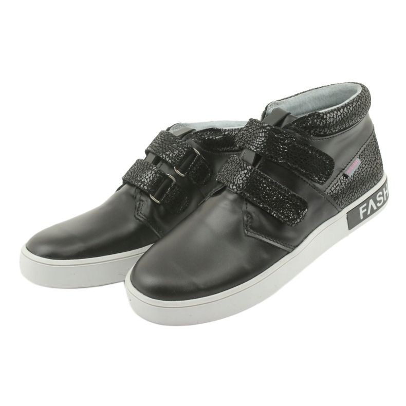 Mazurek Black Leather Børnesko sort 3
