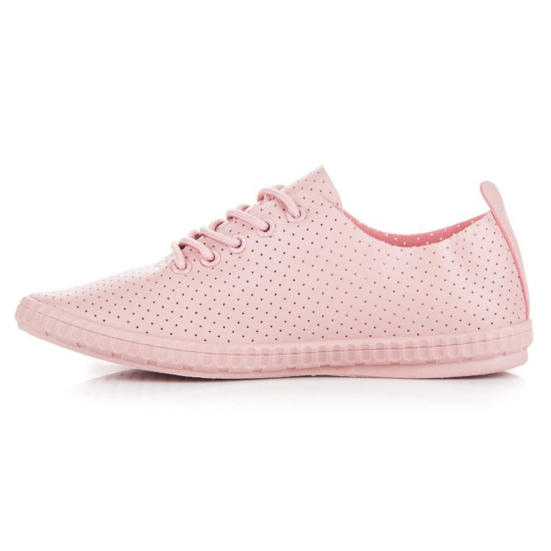 Gennembrudte lyserøde sneakers 1