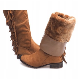 Varme ruskindstøvler Boho B13H Camel brun 1