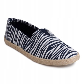 Linned Espadrilles TC-15 blå sneakers 1