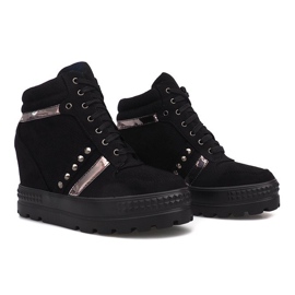 Sort ruskind Maxime sneakers 1