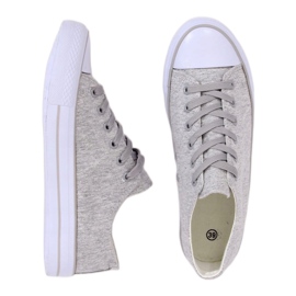 Grå Kvinders grå sneakers B74-28 Grå 1