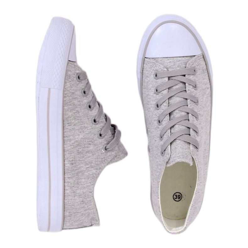 Grå Kvinders grå sneakers B74-28 Grå 1
