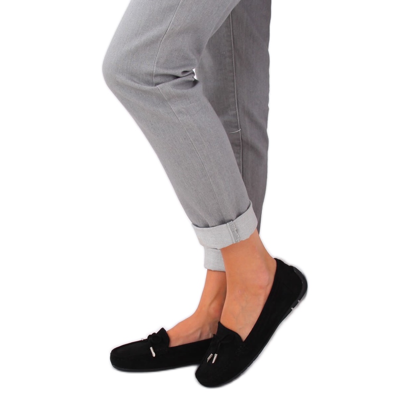 Sorte kvinders loafers R812 Sort 2