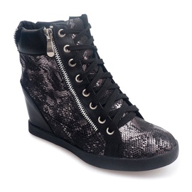 Sneakers med blonde 83001 sort 1