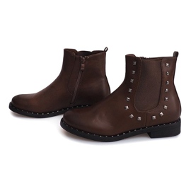 Støvler med Studs Z-01 Camel brun 1