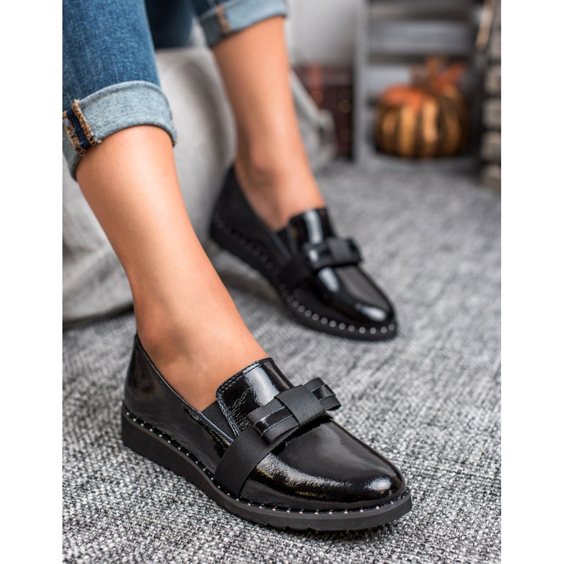 Filippo Slip-on sko i læder sort 2