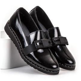 Filippo Slip-on sko i læder sort 1