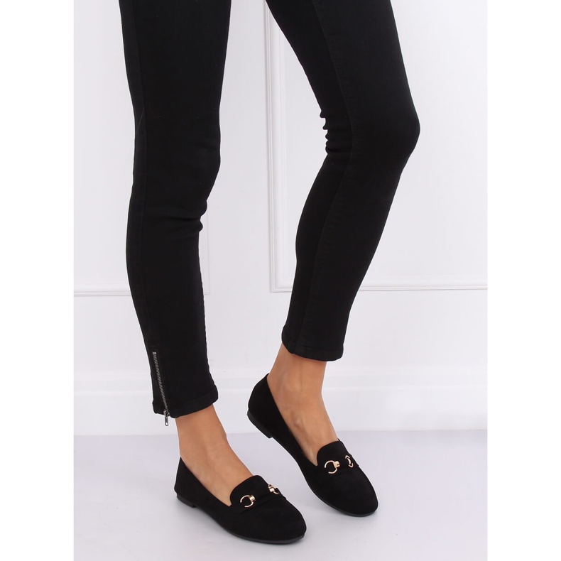 Sorte kvinders loafers 99-259 Sort 2