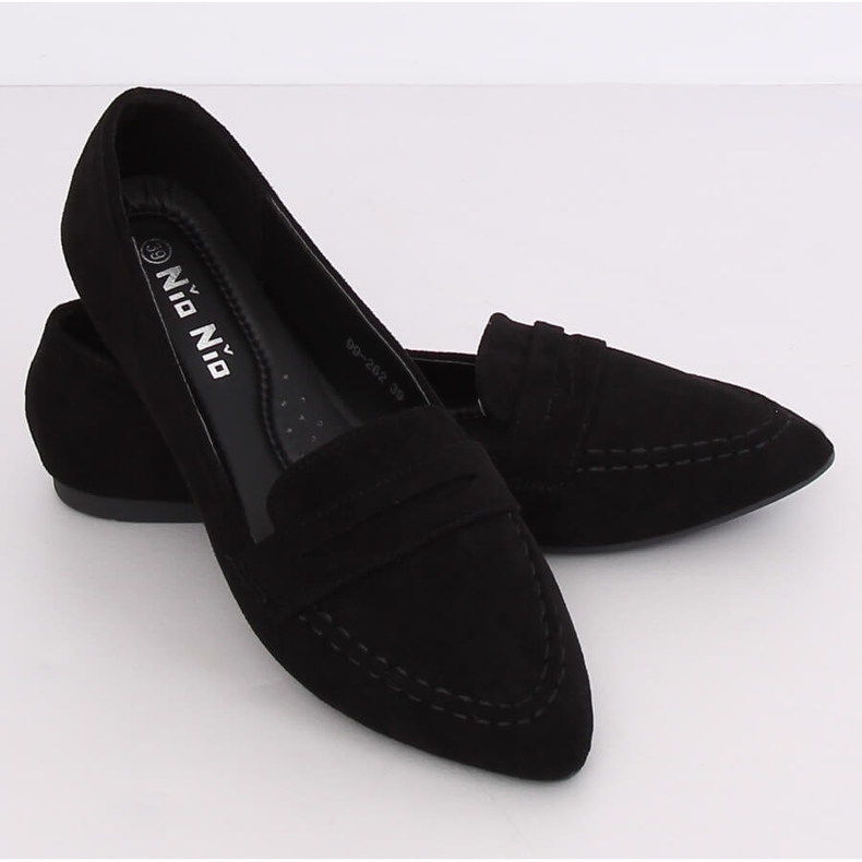 Sorte kvinders loafers 99-262 Sort 1