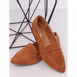 Kvinders loafers camel 99-262 Camel brun 1