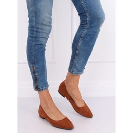 Ballerinas med mandeltåkapper RC-76 Camel brun 2