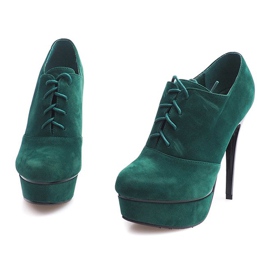 Elegante støvler på høj hæl 7146 grøn 3