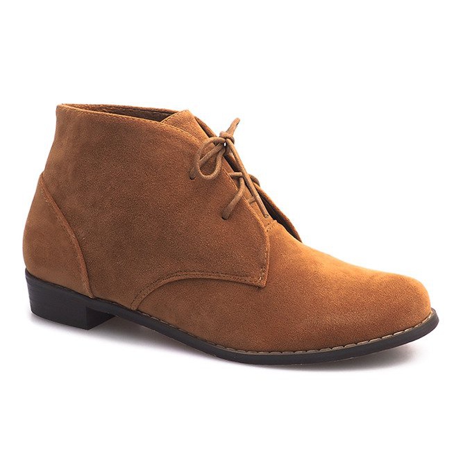 Snørestøvler A-27 Camel brun 1