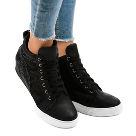 Sorte sneakers med snørebånd JK-53 2