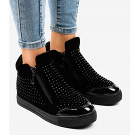 Sort kile sneakers med R51-1 lynlåse 1