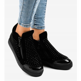 Sort kile sneakers med R51-1 lynlåse 2