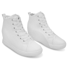 Moderigtige simple sneakers GFA97 Hvid 1