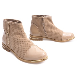 Openwork Elegante støvler B8107 Beige 1