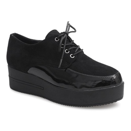 Creepers Støvler På MJ1358 Sort Platform 1