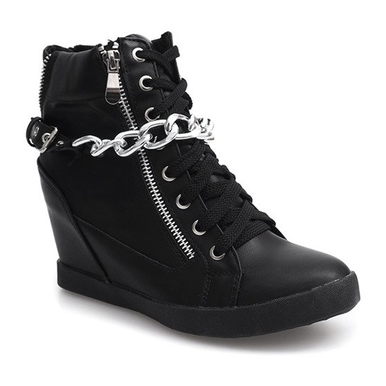 Støvler Sneakers On Wedge 8089 Sort 1