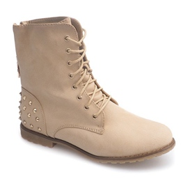 Rigt dekorerede støvler 1511-2 Beige 1