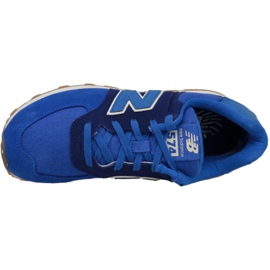 New Balance W KL574ESG sko marineblå 2