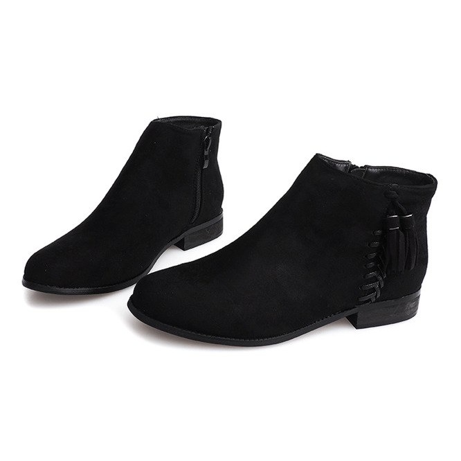 Ruskind støvletter Boho 99-8 sort 1