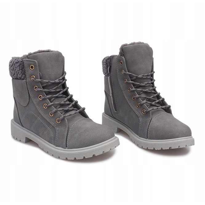 Varme Timberki Trappers DD498-4 Grå 1
