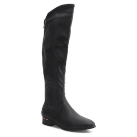 Høje slanke støvler A7898-38 Sort 1